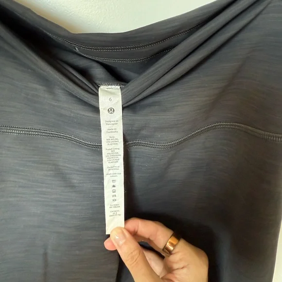 lululemon athletica Charcoal Bike Shorts - Picture 2 of 3